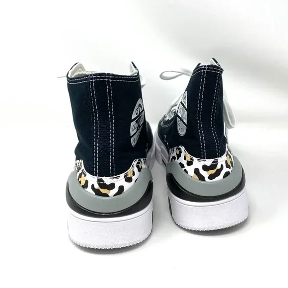 Converse Women's Size 11 566786C CPX70 High Canvas Black White Platform Sneakers - Picture 8 of 10